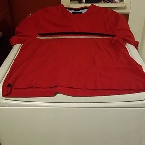 Mens Vintage Tommy Hilfiger shirt red stripe sz XL